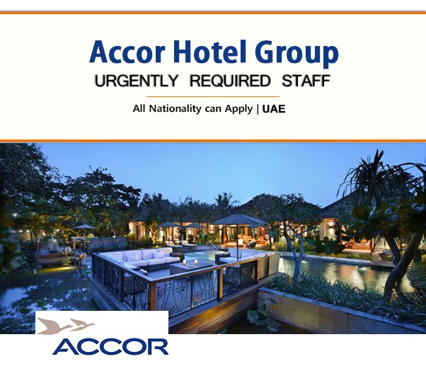 Jobs Available In Accor Hotel Dubai, UAE